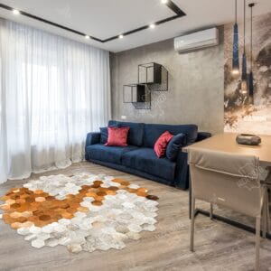 Area Rug - Handcrafted Cowhide Rug for Decor by Hideorzo