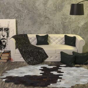 premium cowhide rug - Handcrafted Cowhide Rug for Decor by Hideorzo