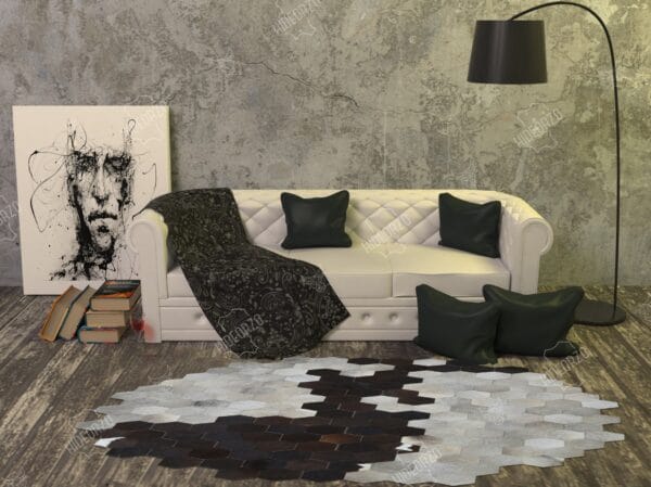 premium cowhide rug - Handcrafted Cowhide Rug for Decor by Hideorzo