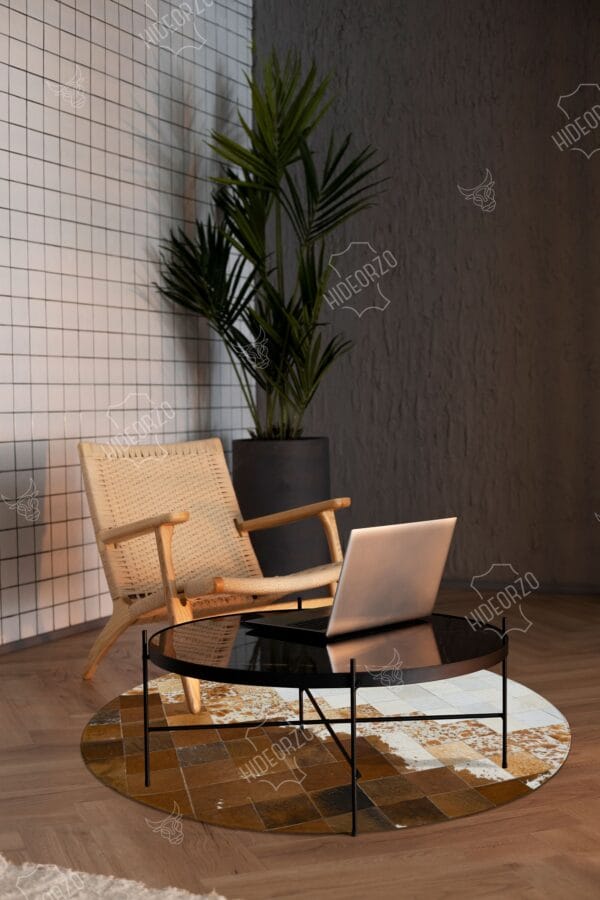 Handcrafted Cowhide Rug for Decor by Hideorzo