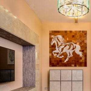 Handcrafted Cowhide Wall Hanging for luxurious wall décor by Hideorzo