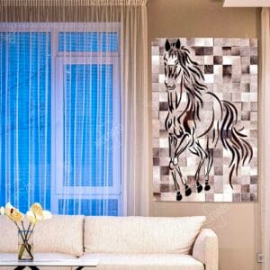 Handcrafted 100% Natural Cowhide Wall Hanging