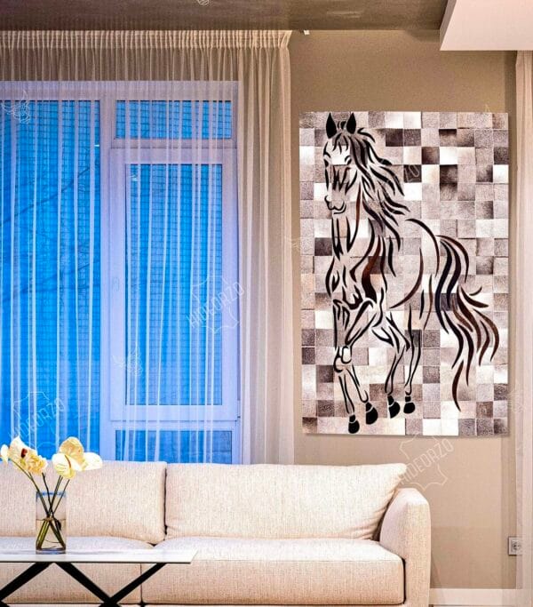 Handcrafted 100% Natural Cowhide Wall Hanging