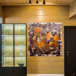 Handcrafted Cowhide Wall hanging by Hideorzo
