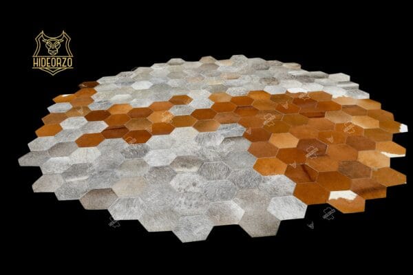 Handcrafted Original Cowhide Rug for Decor by Hideorzoq
