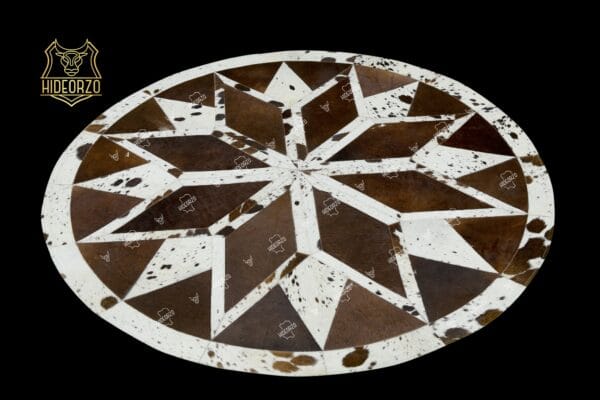 Handcrafted Original Cowhide Rug by Hideoro