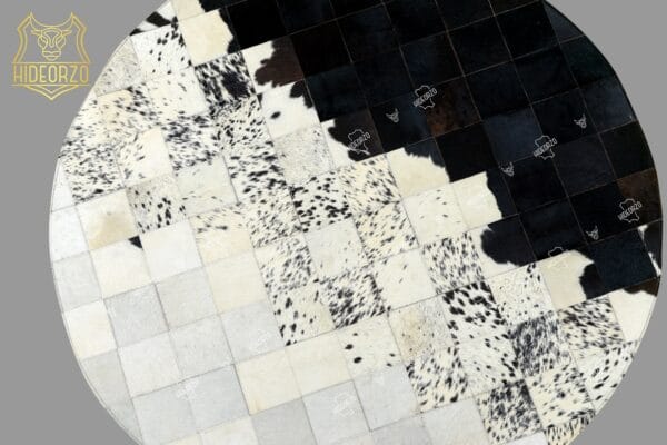 Handcrafted Original Leather Rug for Decor by Hideorzo