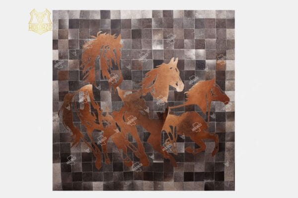 Handcrafted Cowhide Wall Decor by Hideorzo