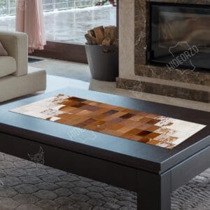 Handcrafted Cowhide Table Runner for Decor by Hideorzo
