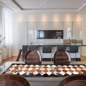 Handcrafted Original Leather Table Décor Handcrafted Cowhide Table Decor by HIdeorzo