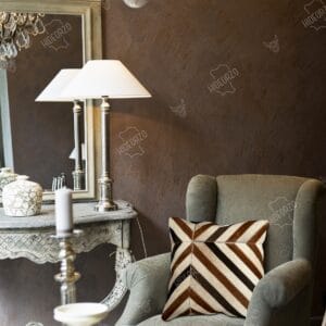 Handcrafted Cowhide Cushion for Decor by Hideorzo
