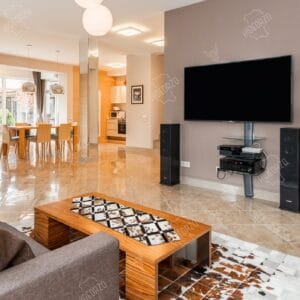 Handcrafted Cowhide Table Décor