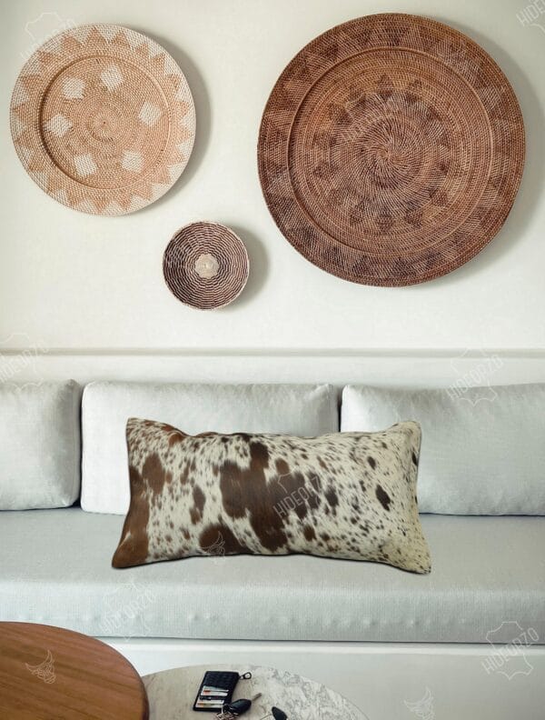 Original Cowhide Cushion for Decor by Hideorzo