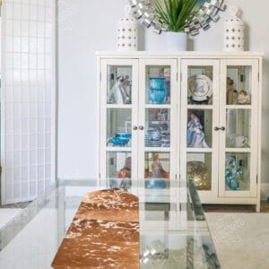 Handcrafted Cowhide Table Runner for Décor by Hideorzo