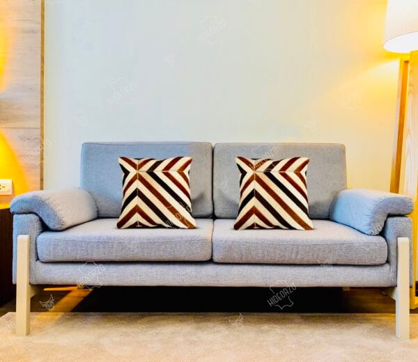 Original Cowhide Cushion for Décor by Hideorzo