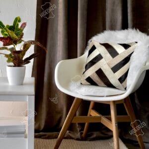 Original Cowhide Cushion for Decor by Hideorzo