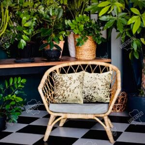 Original Cowhide Cushion for Décor by Hideorzo