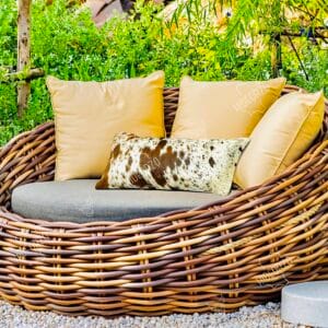 Original Cowhide Cushion for Décor by Hideorzo
