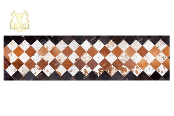 Handcrafted Cowhide Table Runner for Decor by Hideorzo