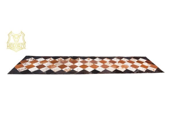 Handcrafted Cowhide Table Runner for Decor by HIdeorzo
