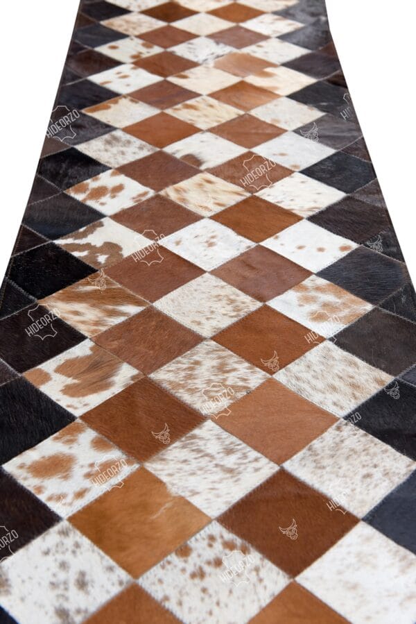 Handcrafted Cowhide Table Runner for Decor by Hideorzo