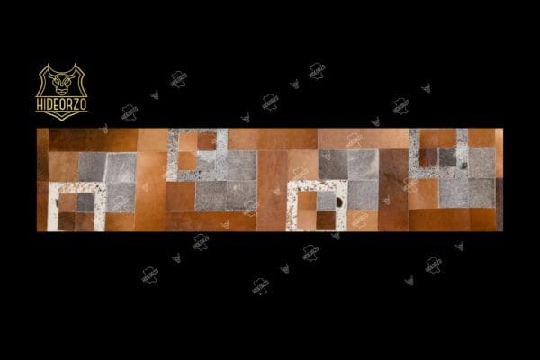 Handcrafted Cowhide Table Runner for Decor by HIdeorzo