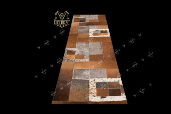 Handcrafted Cowhide Table Runner for Decor by Hideorzo