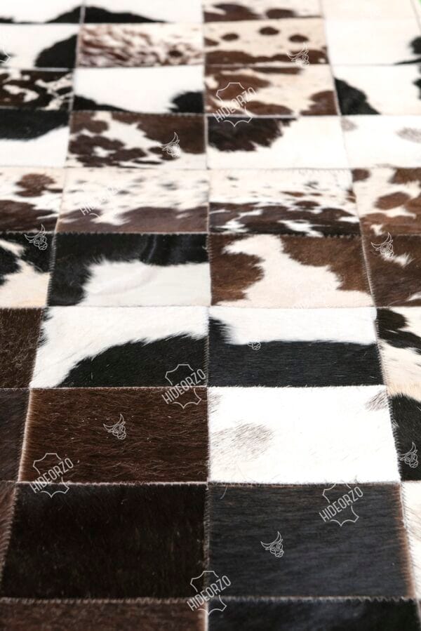 Handcrafted Cowhide Table Runner