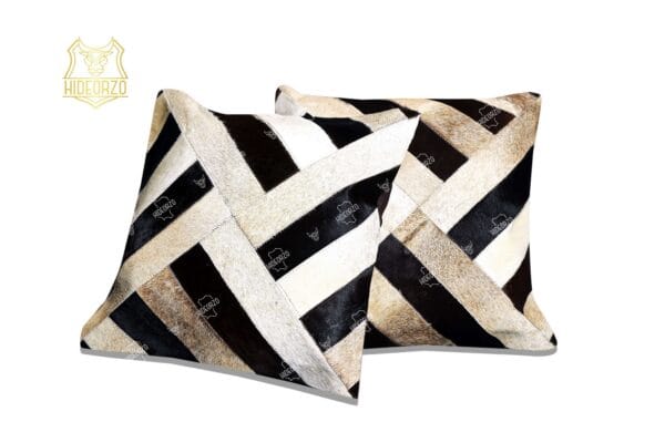Handcrafted Cowhide Cushion for Decor by Hideorzo