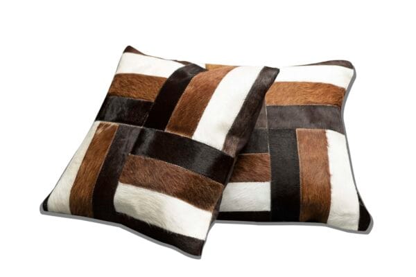 Handcrafted Cowhide Cushion Cover for Decro by Hideorzo