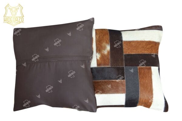 Handcrafted Cowhide Cushion cover for Décor by Hideorzo