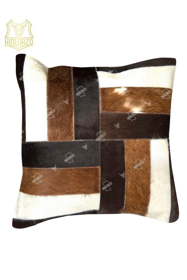 Handcrafted Cowhide Cushion cover for Décor by Hideorzo