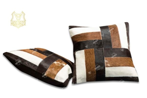 Handcrafted Cowhide Cushion cover for Decor by Hideorzo