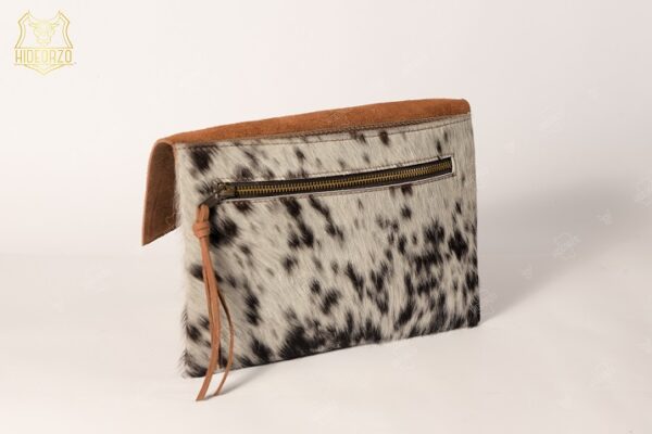 Original Cowhide Hair on and Horse leather Pouch