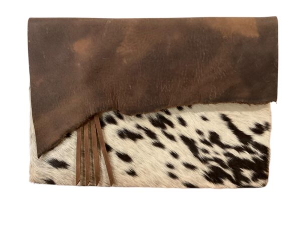 Original Cowhide Hair on and Horse leather Pouch