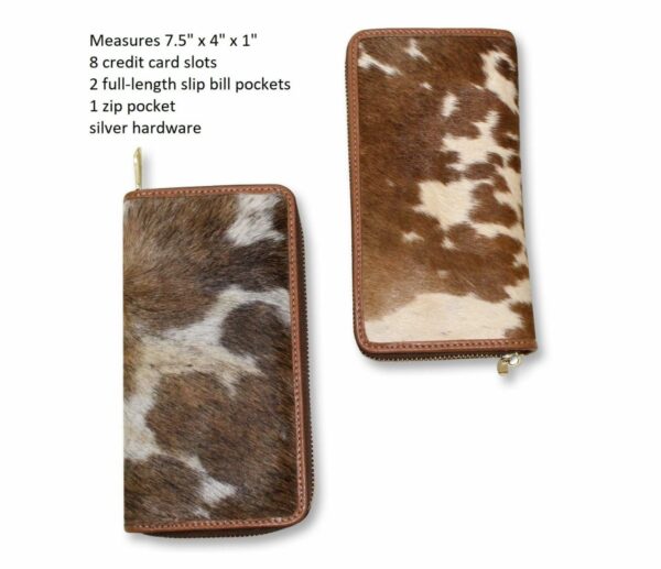 Original leather Long wallet with Zip by Hideorzo