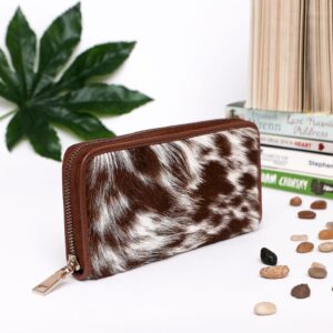 Original leather Long wallet with Zip by Hideorzo